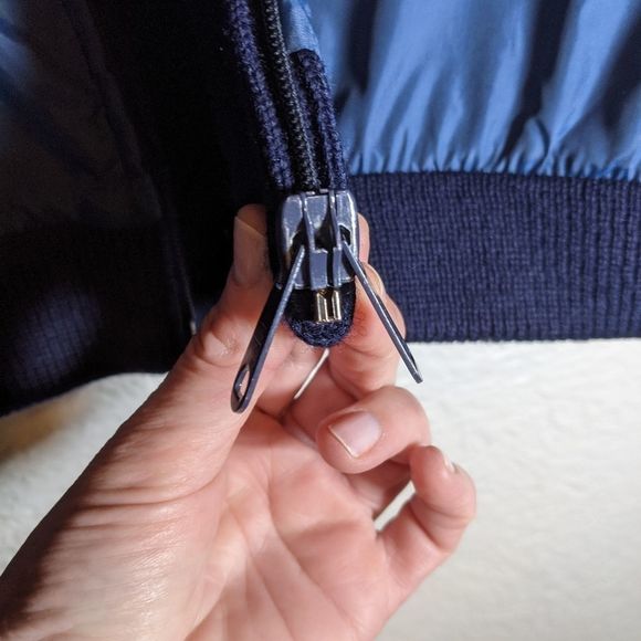 *SOLD*Vintage Reversible Wool Sweater Nylon Wind Breaker TM Athletics XL - Picture 5 of 13